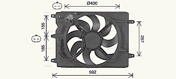 Fan, engine cooling (FT7616)