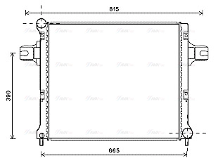 Radiator, engine cooling (JEA2064)