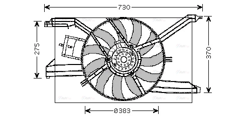 Fan, engine cooling (OL7532)