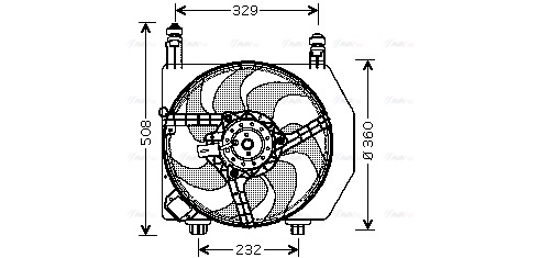 Fan, engine cooling (FD7525)