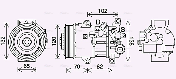 Compressor, air conditioning (TOAK745)