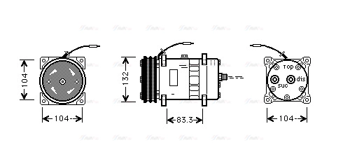 Compressor, air conditioning (UVAK039)