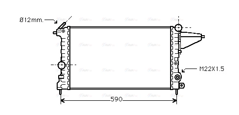 Radiator, engine cooling (OLA2161)