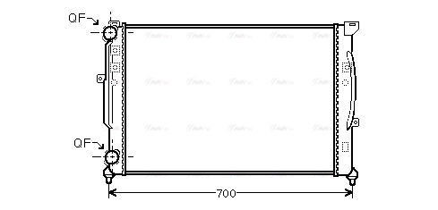 Radiator, engine cooling (AI2189)