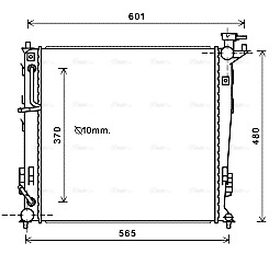 Radiator, engine cooling (KAA2214)