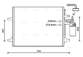 Condenser, air conditioning (VO5166D)