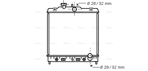 Radiator, engine cooling (HD2122)