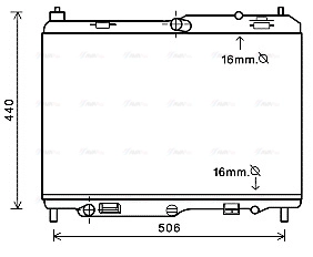 Radiator, engine cooling (FD2441)