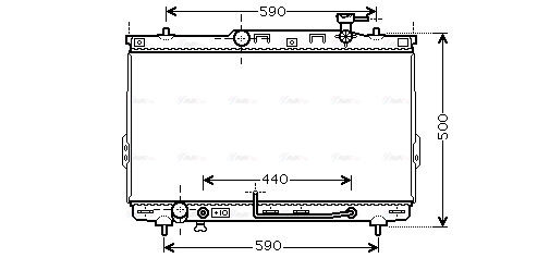 Radiator, engine cooling (HYA2132)