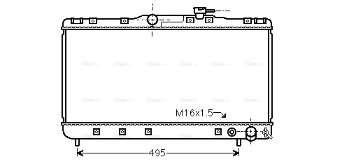 Radiator, engine cooling (TO2596)