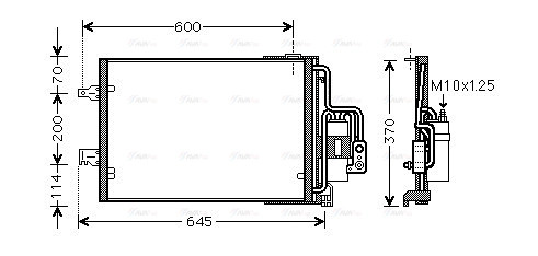 Condenser, air conditioning (OLA5385D)