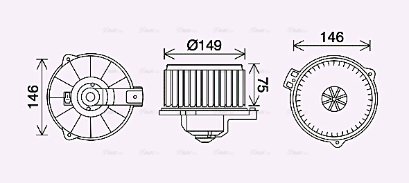 Interior Blower (TO8735)