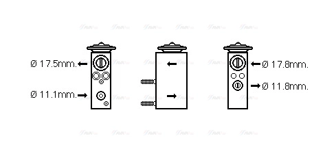 Expansion Valve, air conditioning (CN1276)