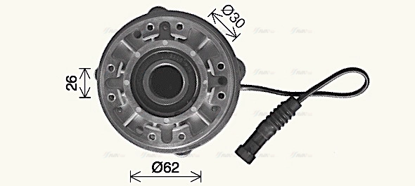 Clutch, radiator fan (IVC157)
