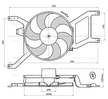 Fan, engine cooling (RT7685)