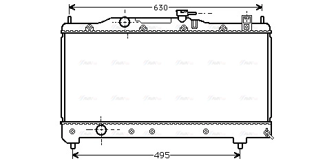 Radiator, engine cooling (TO2237)