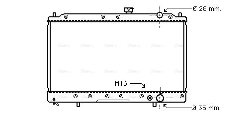 Radiator, engine cooling (MT2016)