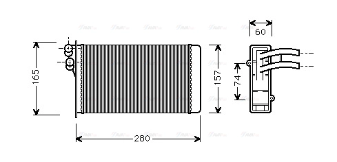 Heat Exchanger, interior heating (AI6141)