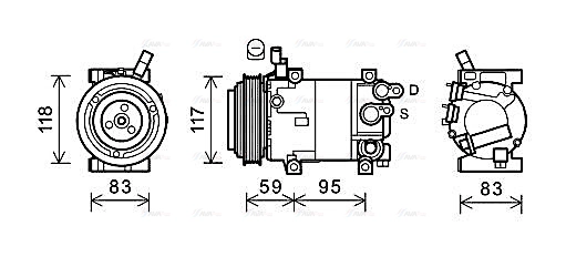 Compressor, air conditioning (HYK323)