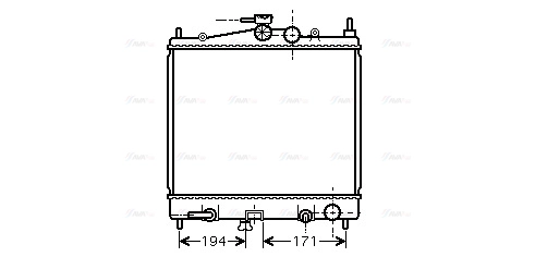 Radiator, engine cooling (DNA2248)