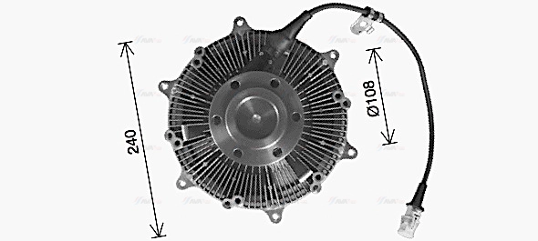 Clutch, radiator fan