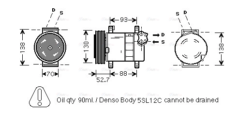 Compressor, air conditioning (FTAK088)