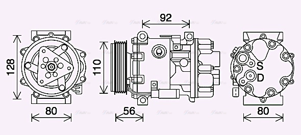 Compressor, air conditioning (PEK415)