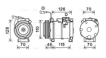 Compressor, air conditioning (IVK135)