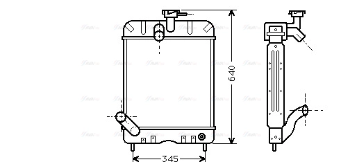 Radiator, engine cooling (MF2001)