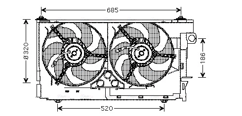 Fan, engine cooling (CN7516)