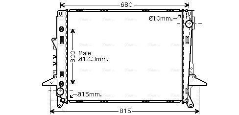 Radiator, engine cooling (AU2197)