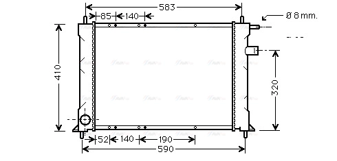 Radiator, engine cooling (AU2111)