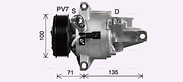 Compressor, air conditioning (DAK019)