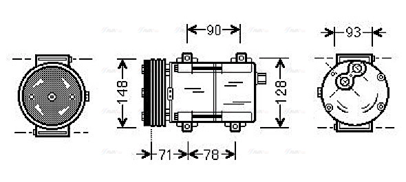 Compressor, air conditioning (FDAK277)