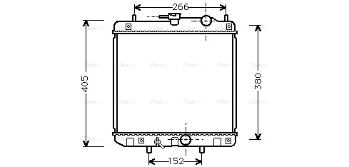 Radiator, engine cooling (DU2035)