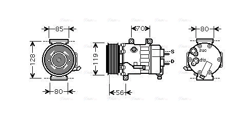Compressor, air conditioning (CNAK256)