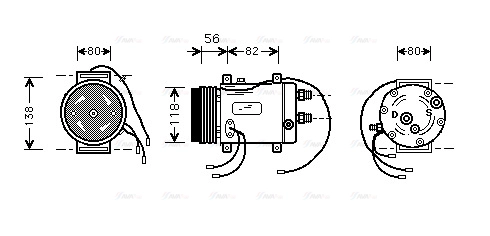 Compressor, air conditioning (AIK255)