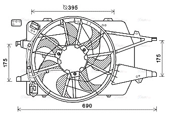 Fan, engine cooling (FD7577)