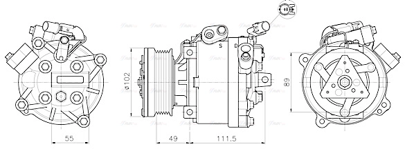 Compressor, air conditioning (MTAK294)