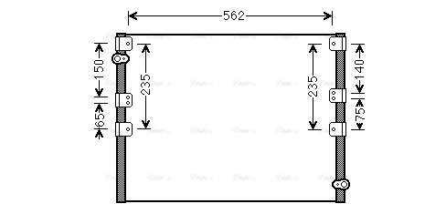 Condenser, air conditioning (TO5605)