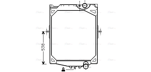 Radiator, engine cooling (VL2016)