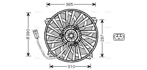 Fan, engine cooling (PE7530)