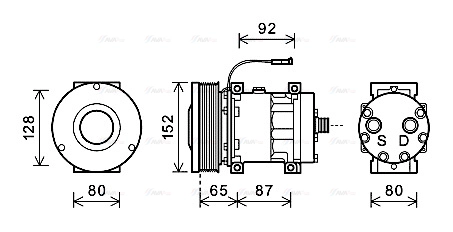 Compressor, air conditioning (CSAK008)