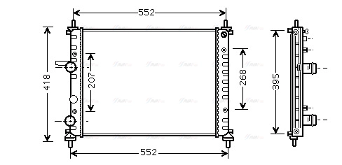Radiator, engine cooling (FT2326)