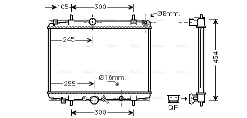 Radiator, engine cooling (PEA2200)
