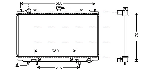 Radiator, engine cooling (DN2189)