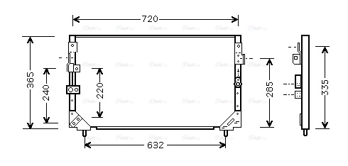 Condenser, air conditioning (TO5006)