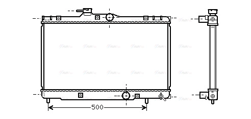 Radiator, engine cooling (TO2273)