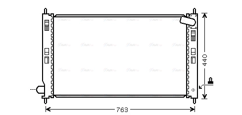 Radiator, engine cooling (MT2201)