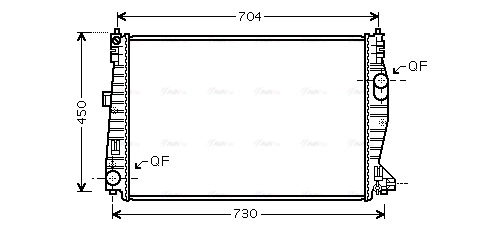Radiator, engine cooling (ALA2101)